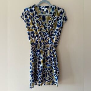 Bar III Vibrant Animal Print Sheer Dress
